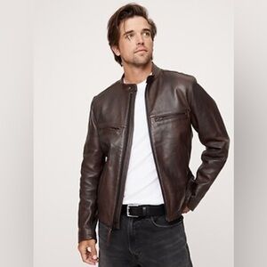 BANANA REPUBLIC LEATHER BIKER JACKET